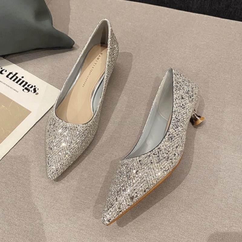Women Fashion Designers - Gold High Heels Women Fashion Design