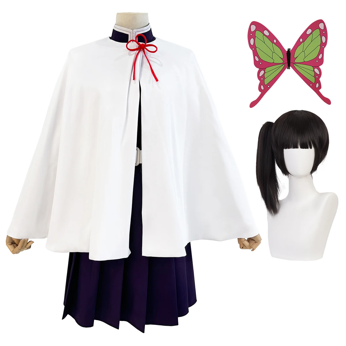 Belted Shirt Dress - HOLOUN Anime Tsuyuri Kanawo Cosplay Costume