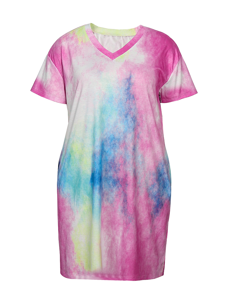 Plus Size Women's Casual Dress - Belted Shirt Dress ulasan dan harga