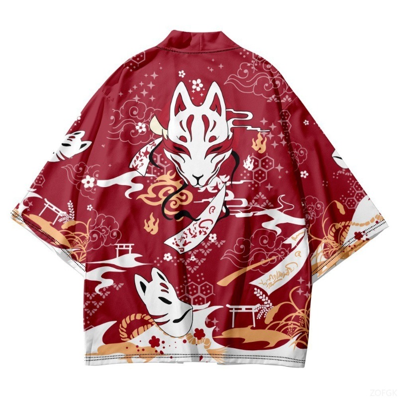 Chinese Style Harajuku Haori P - Women'S Fashion Kimono ulasan dan harga