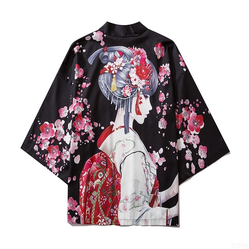 Chinese Style Harajuku Haori P - Women'S Fashion Kimono ulasan dan harga
