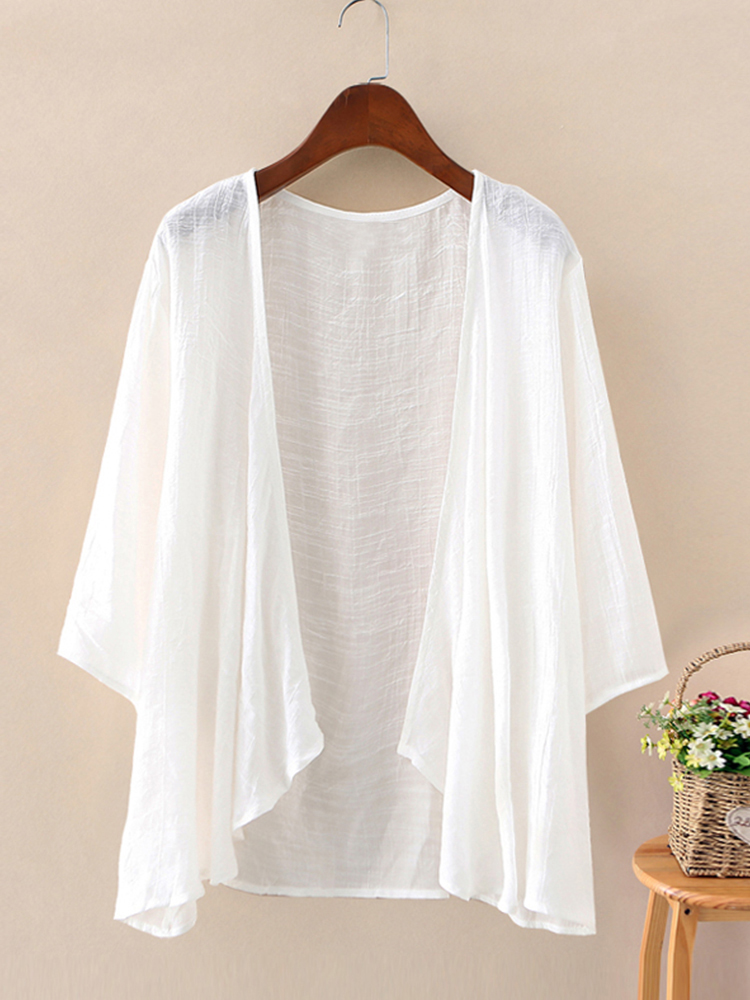 Fashion Solid Cardigans Womens - Women'S Fashion Kimono ulasan dan harga