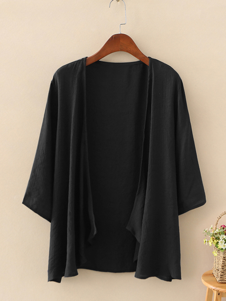 Fashion Solid Cardigans Womens - Women'S Fashion Kimono ulasan dan harga