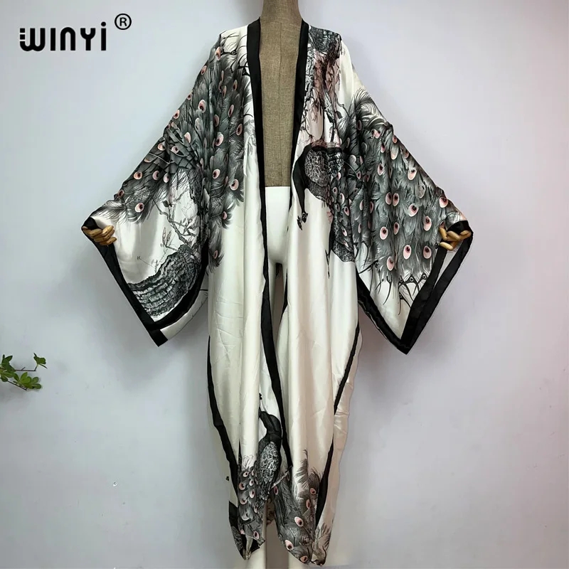 WINYI Summer Classic peacock p - Women'S Fashion Kimono ulasan dan harga