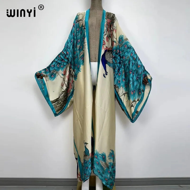 WINYI Summer Classic peacock p - Women'S Fashion Kimono ulasan dan harga