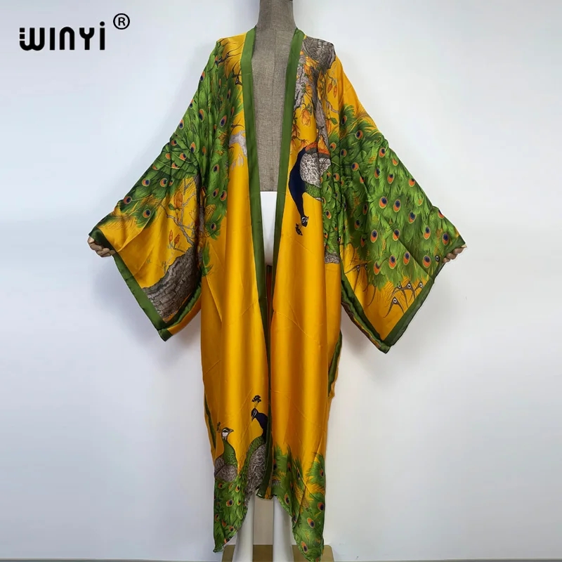 WINYI Summer Classic peacock p - Women'S Fashion Kimono ulasan dan harga