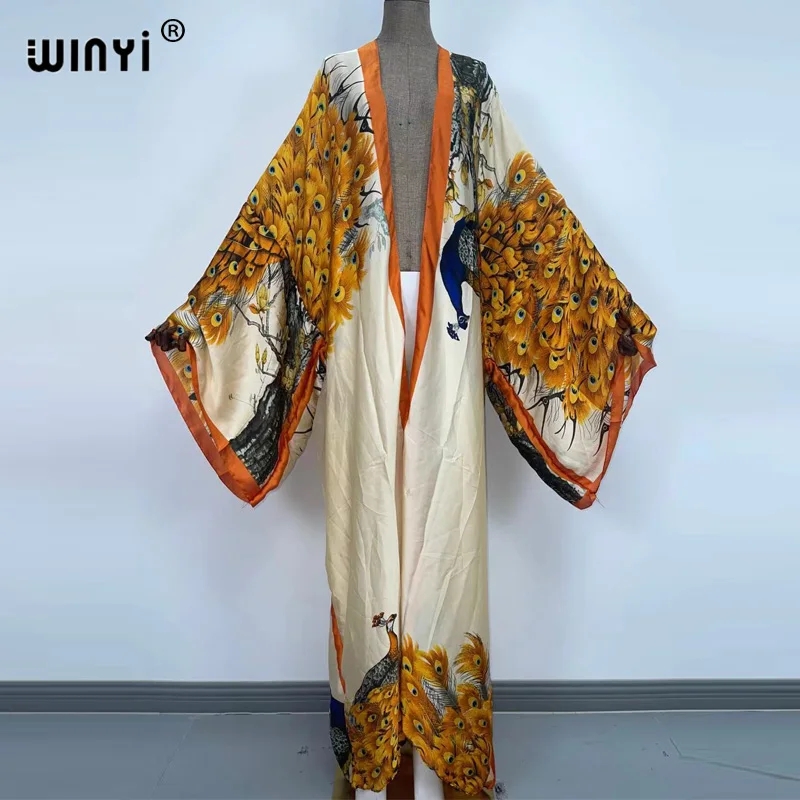 WINYI Summer Classic peacock p - Women'S Fashion Kimono ulasan dan harga