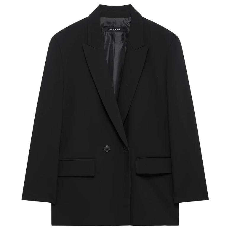 HXAO Blazers For Women Black G - Blazer Women Oversized ulasan dan harga
