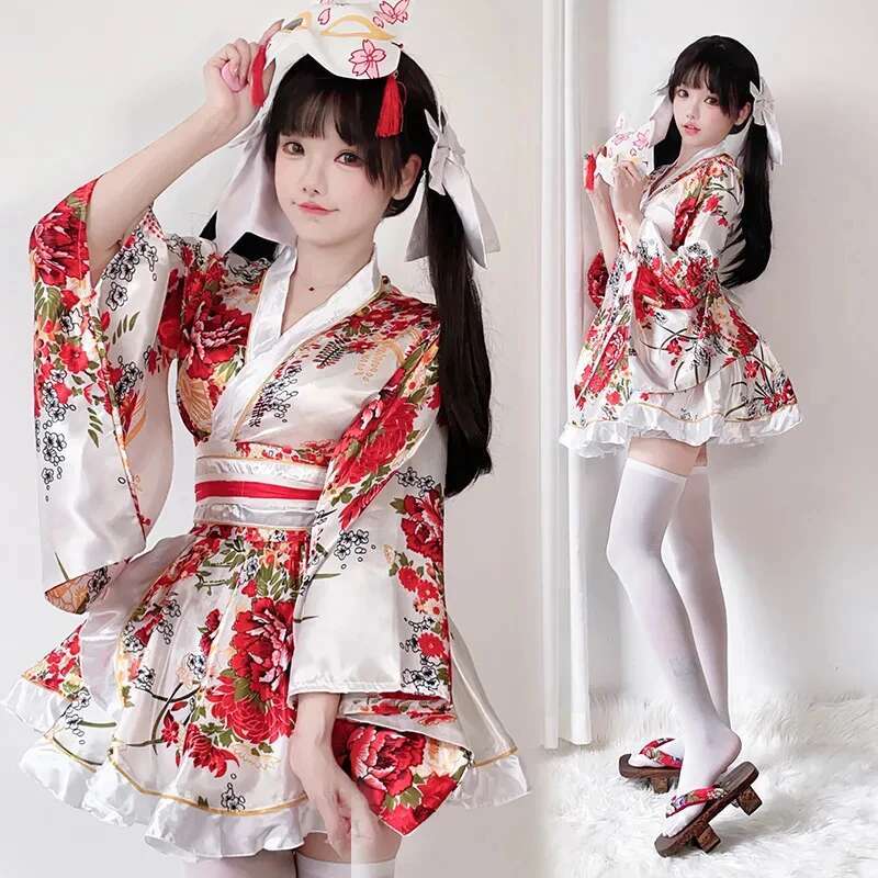 Japanese Modified Kimono Dress - Women'S Fashion Kimono ulasan dan harga