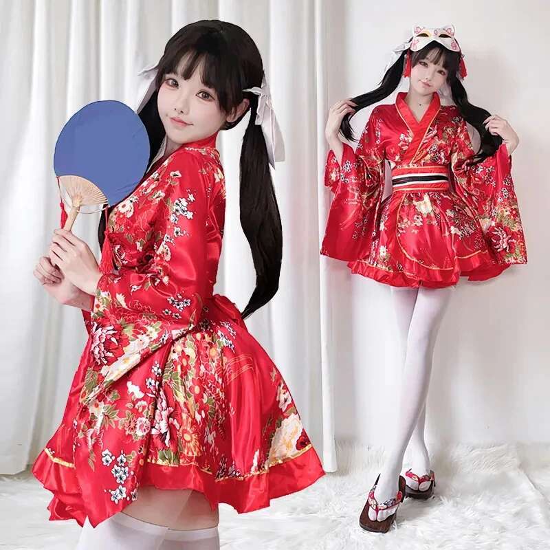Japanese Modified Kimono Dress - Women'S Fashion Kimono ulasan dan harga