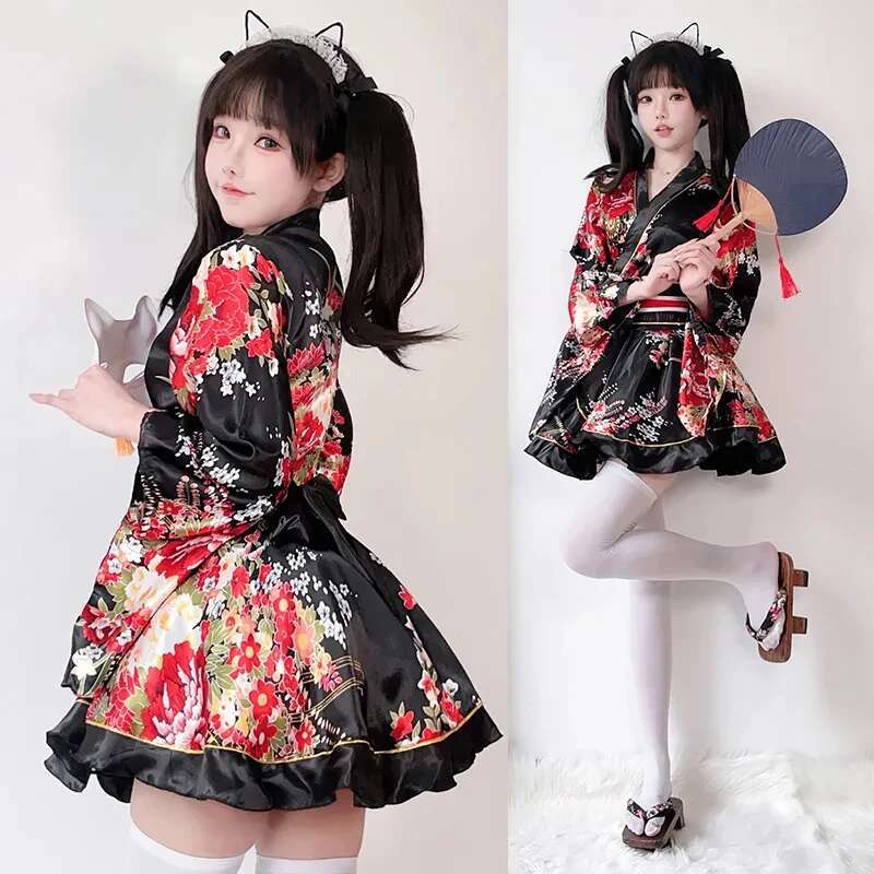 Japanese Modified Kimono Dress - Women'S Fashion Kimono ulasan dan harga