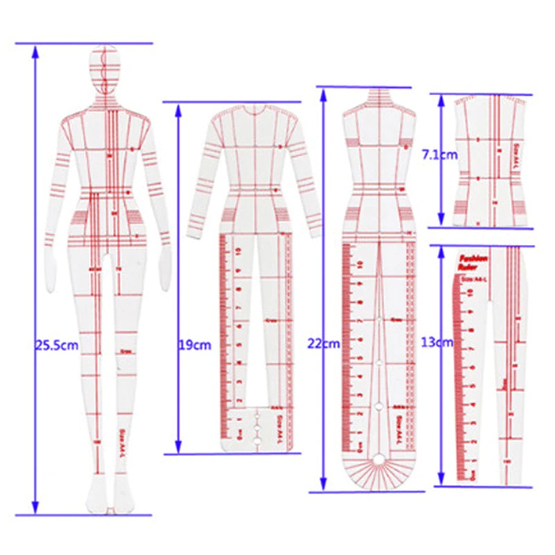 1 Set Women Fashion Drawing Ru - Women Fashion Figure Template ulasan dan harga