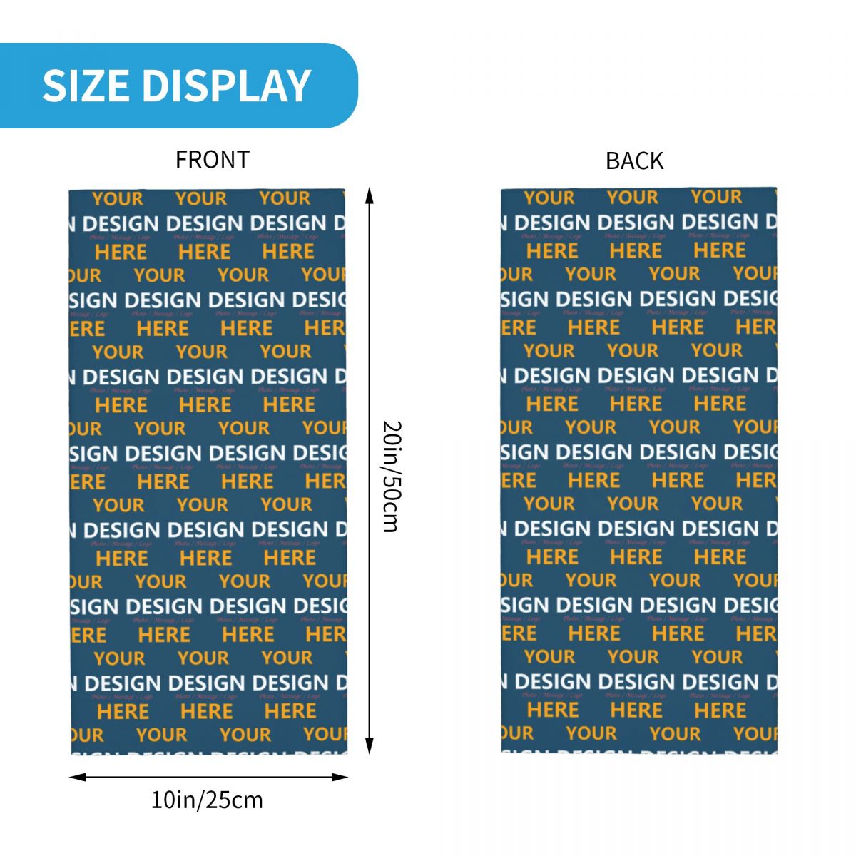 Custom Your Design Here Bandan - Women Fashion Logo Design ulasan dan harga