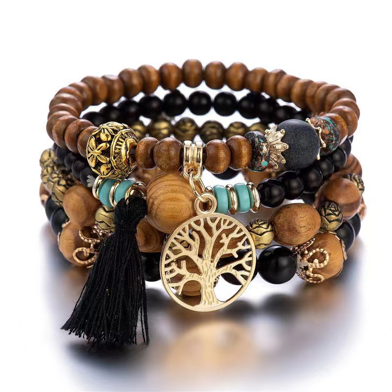 4Pcs Boho Tree Of Life Bracele - Women'S Ysl Fashion ulasan dan harga
