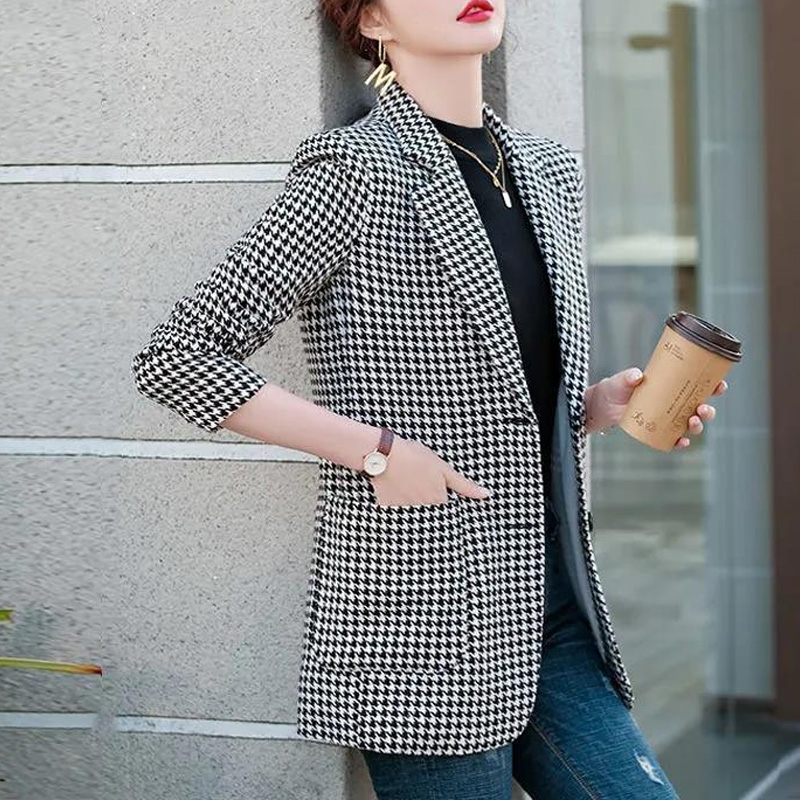 2023 New Spring and Autumn Ele - Blazer Women Oversized ulasan dan harga