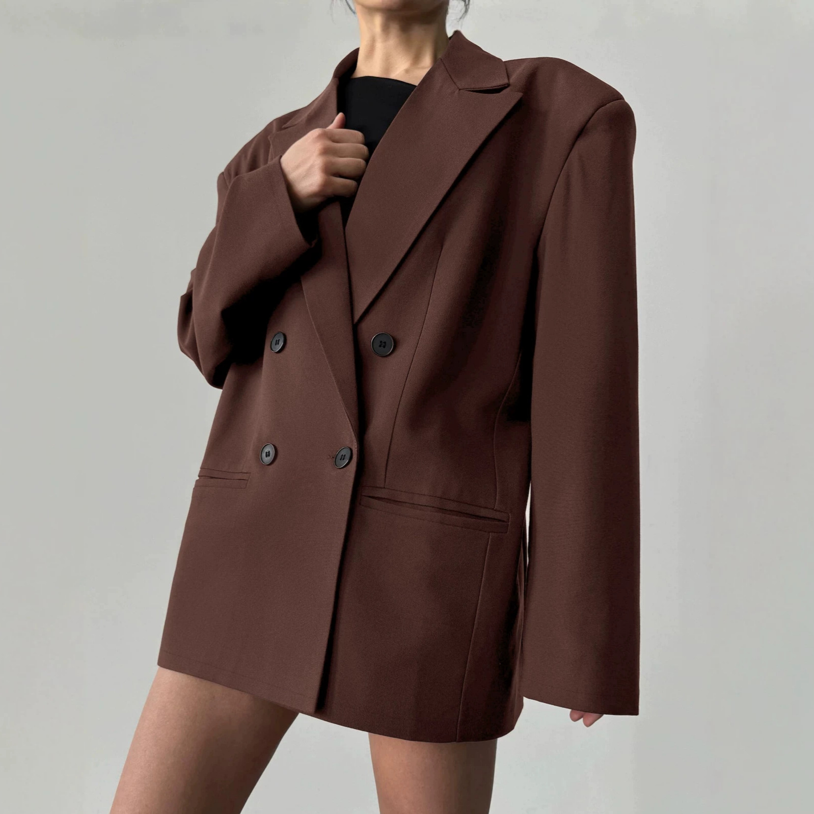 Spring Autumn Fashion Coat Vin - Blazer Women Oversized ulasan dan harga