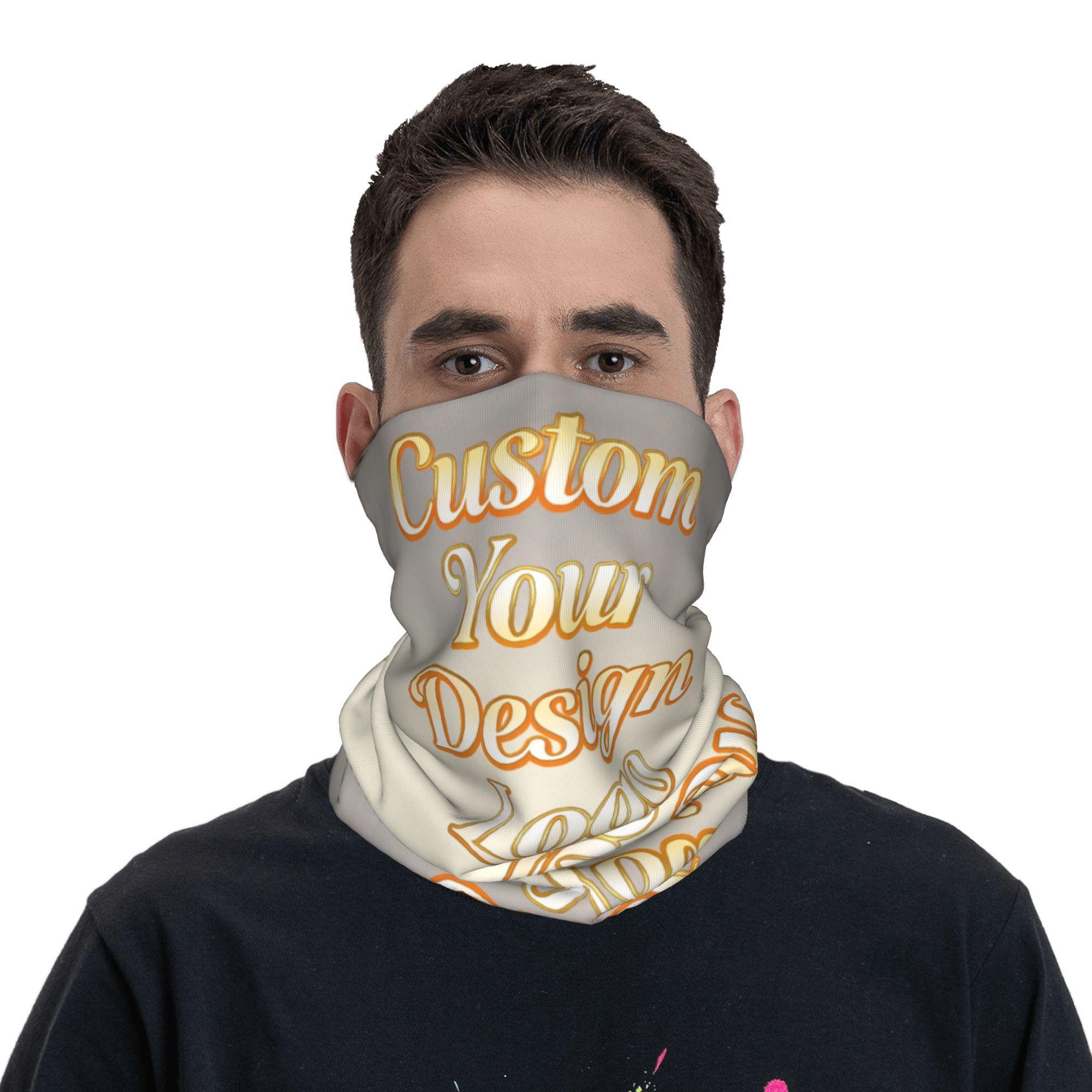 Custom Your Photo Name Bandana - Women Fashion Logo Design ulasan dan harga