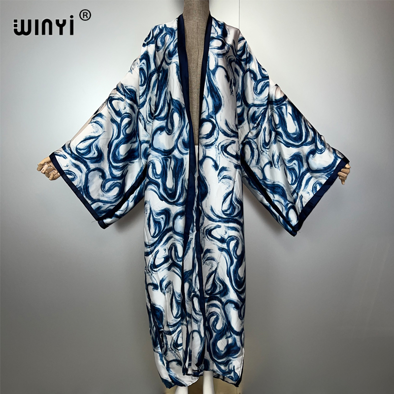 WINYI Bohemian cardigan dress  - Women'S Fashion Kimono ulasan dan harga