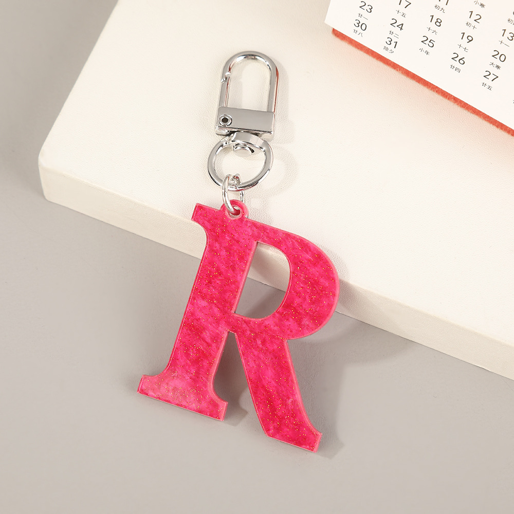 26-Letter Minimalist Keychain  - Women'S Ysl Fashion ulasan dan harga