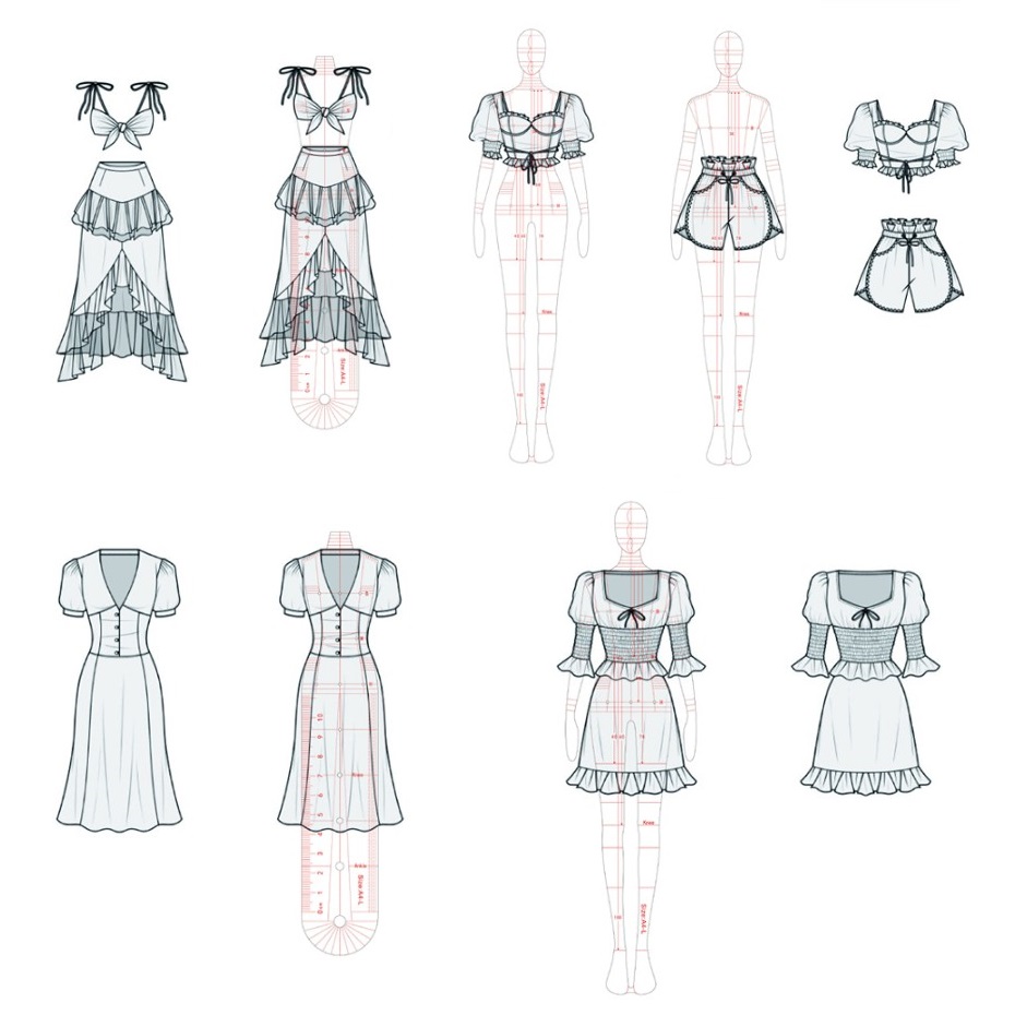 Women Fashion Drawing Ruler Fi - Women Fashion Figure Template ulasan dan harga