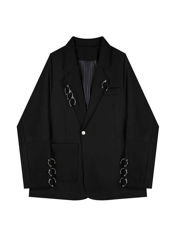 Women Black Gothic Emo Autumn  - Blazer Women Oversized ulasan dan harga