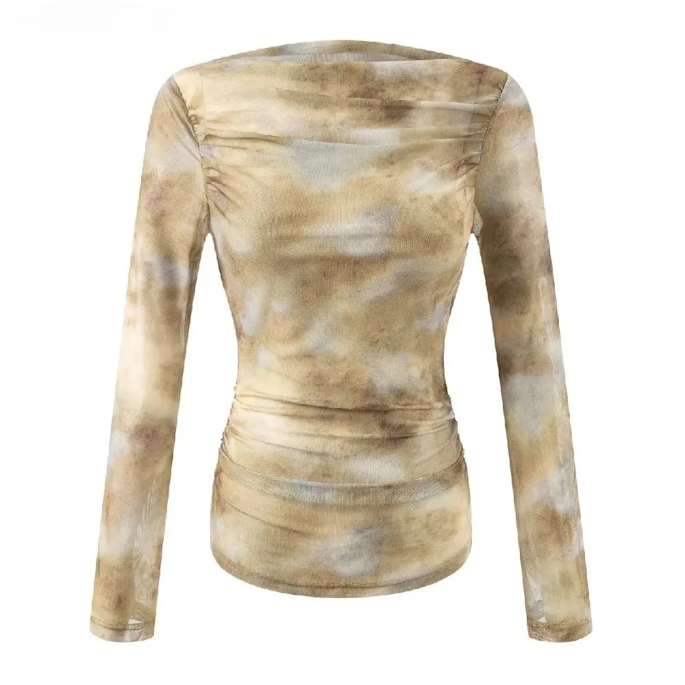 2025 Sexy Tie-Dye Print Ruched - Women'S Fashion For 2025 ulasan dan harga