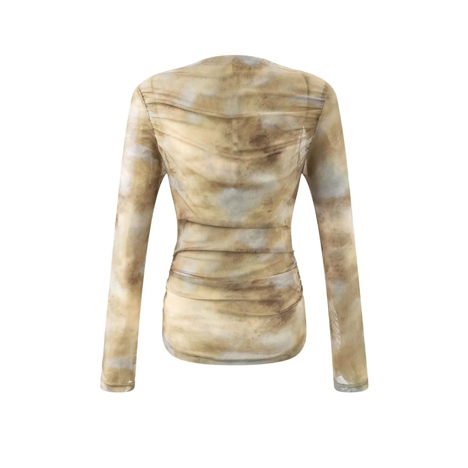 2025 Sexy Tie-Dye Print Ruched - Women'S Fashion For 2025 ulasan dan harga