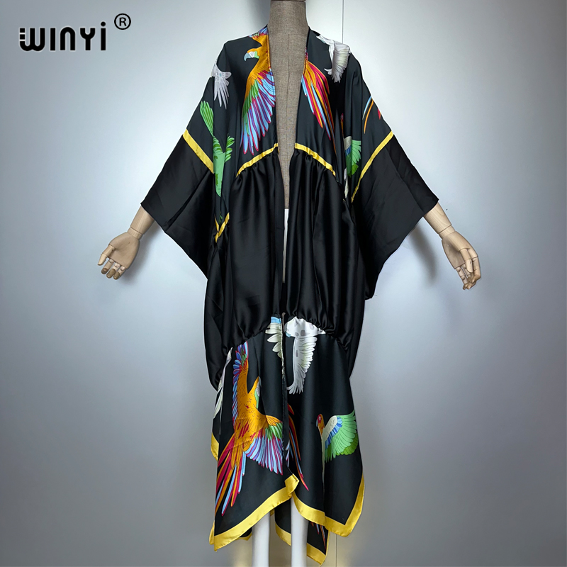 WINYI print boho kimono maxi b - Women'S Fashion Kimono ulasan dan harga