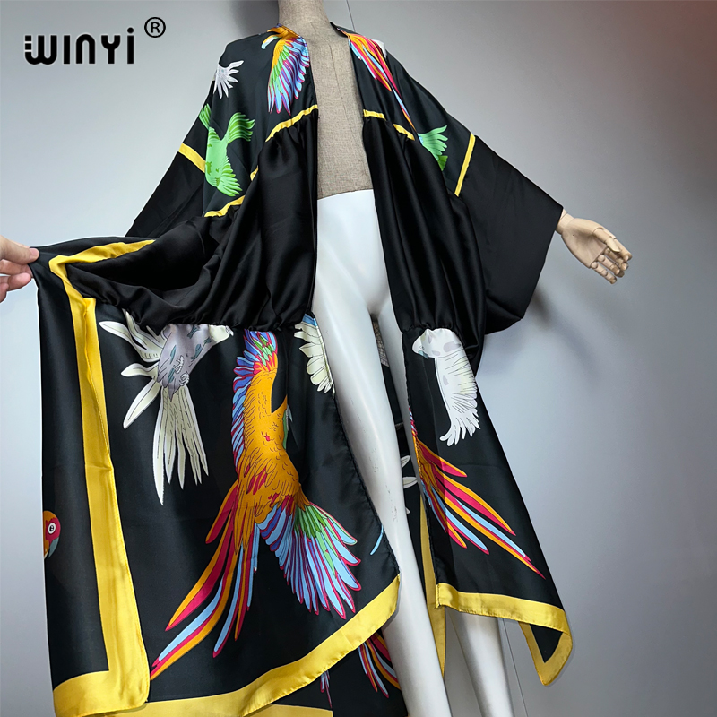 WINYI print boho kimono maxi b - Women'S Fashion Kimono ulasan dan harga