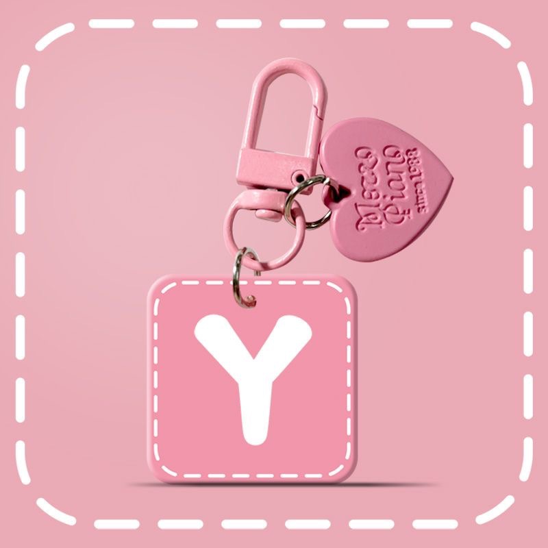 Pink Heart-Shaped English Lett - Women'S Ysl Fashion ulasan dan harga