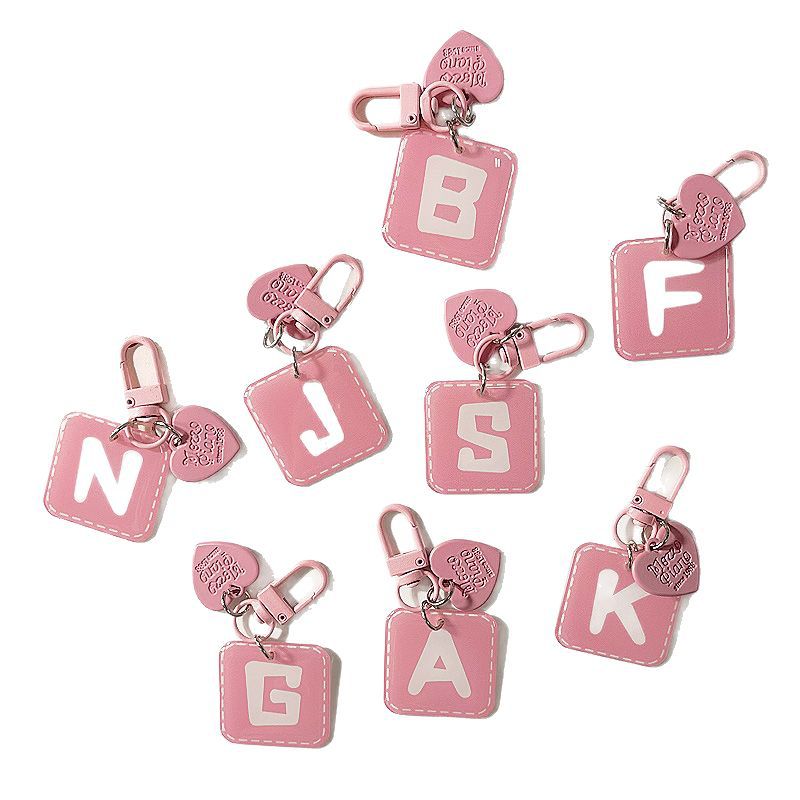 Pink Heart-Shaped English Lett - Women'S Ysl Fashion ulasan dan harga