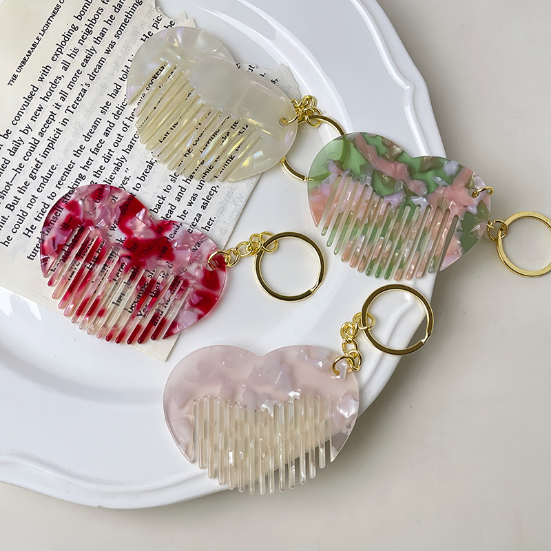 Acetate Heart Shape Keychain C - Women'S Ysl Fashion ulasan dan harga