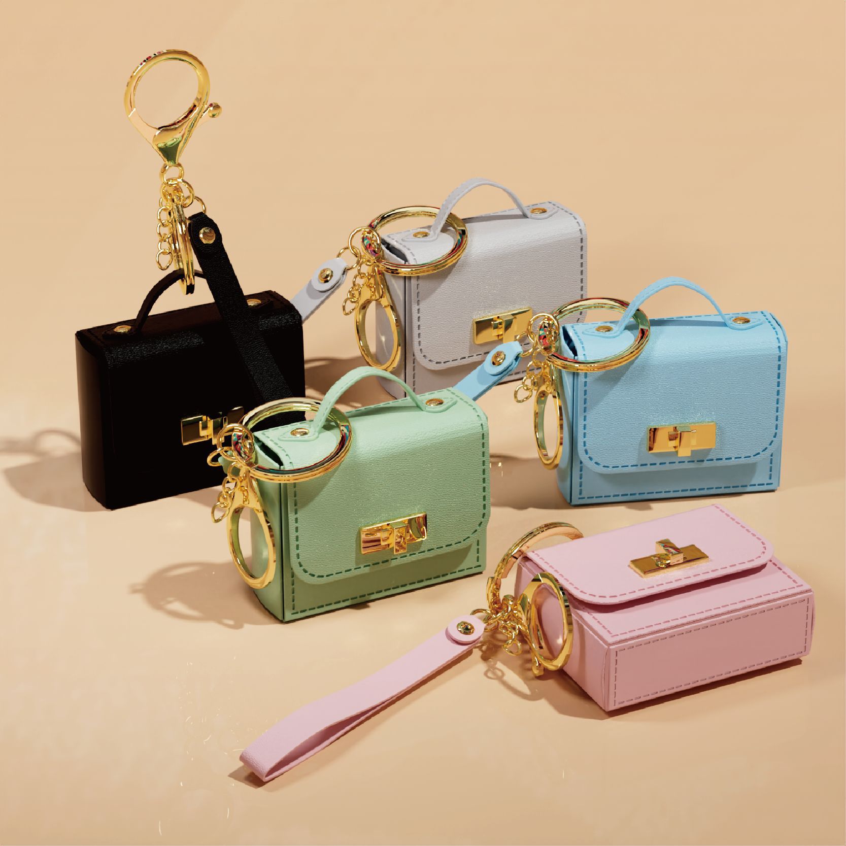 Mini Key Chain Pouch Leather H - Women'S Ysl Fashion ulasan dan harga