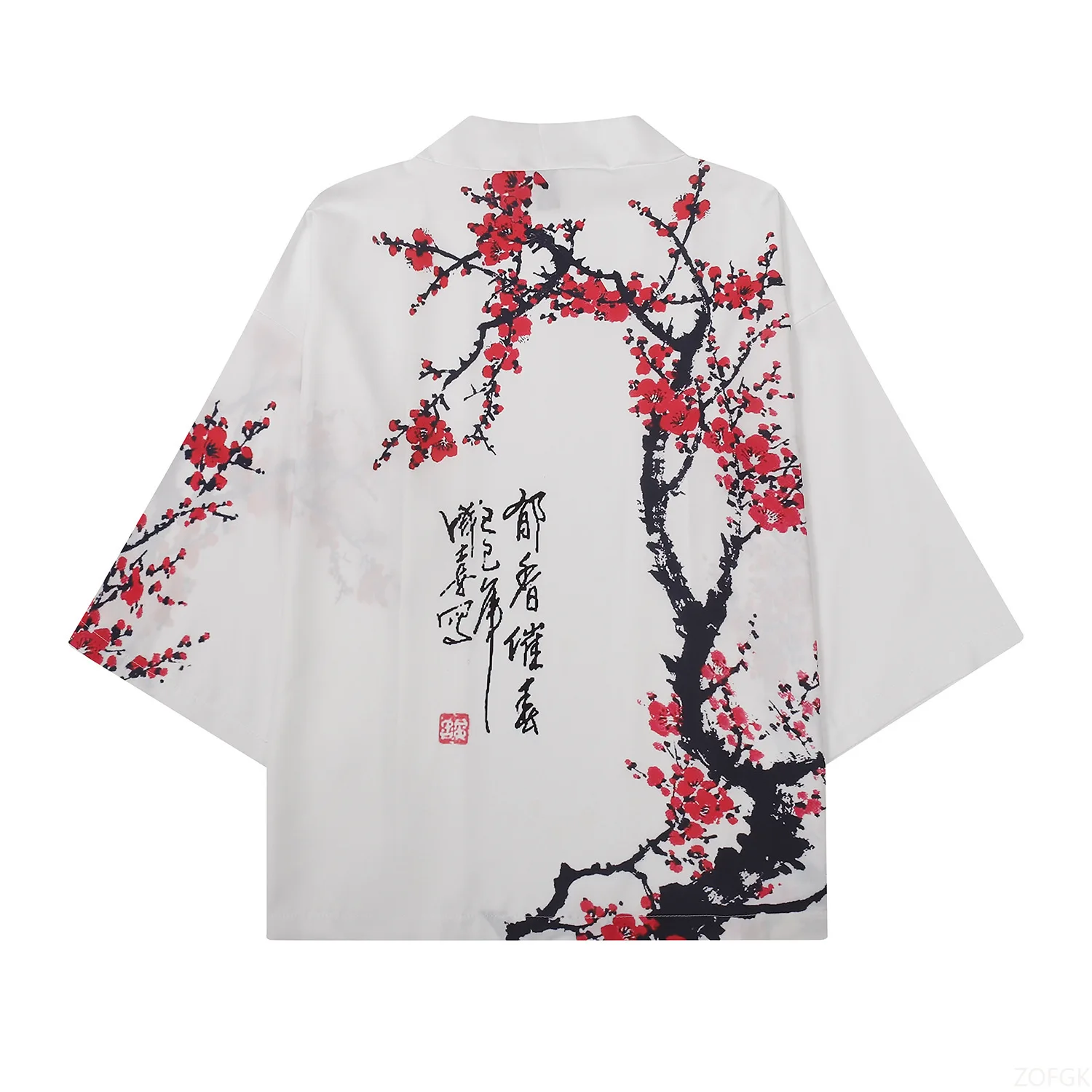 Summer Women Flower Print Kimo - Women'S Fashion Kimono ulasan dan harga