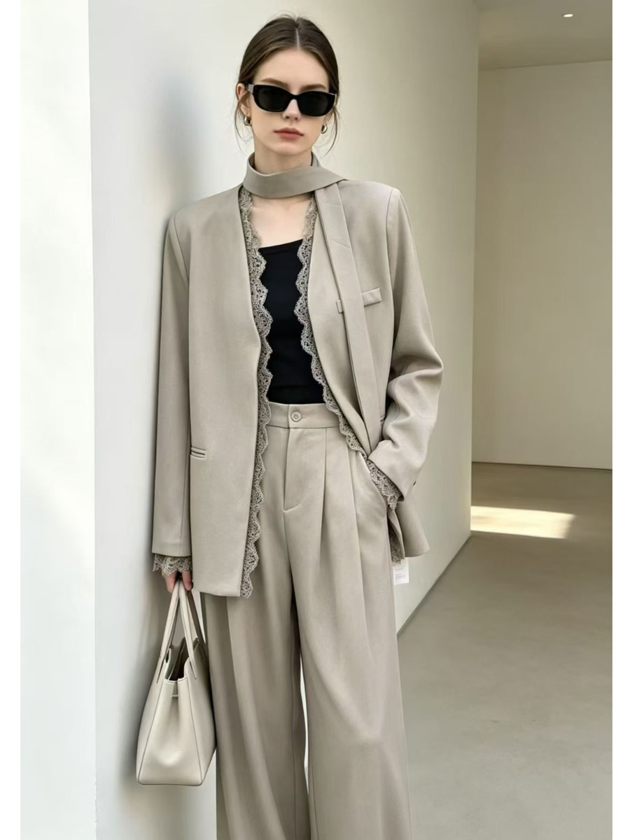 DFDG Women 2026 Scarf Collar O - Blazer Women Oversized ulasan dan harga