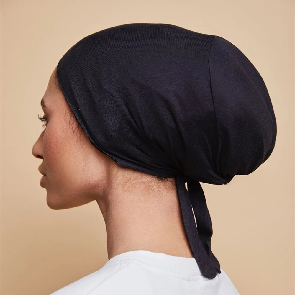Modal Satin Hijab Cap Islam Un - Women'S Fashion Visor ulasan dan harga