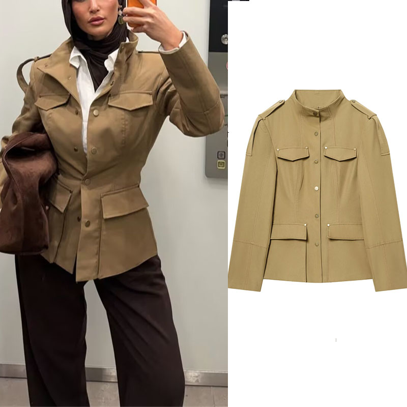 Military Style Utility Jacket  - Women'S Fashion Utility Jacket ulasan dan harga