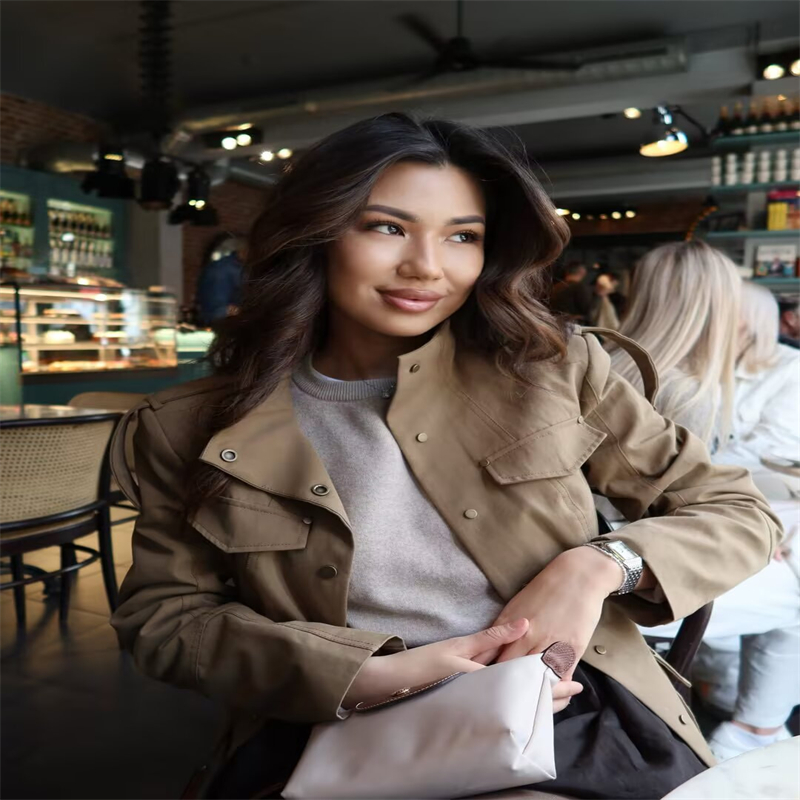 Military Style Utility Jacket  - Women'S Fashion Utility Jacket ulasan dan harga