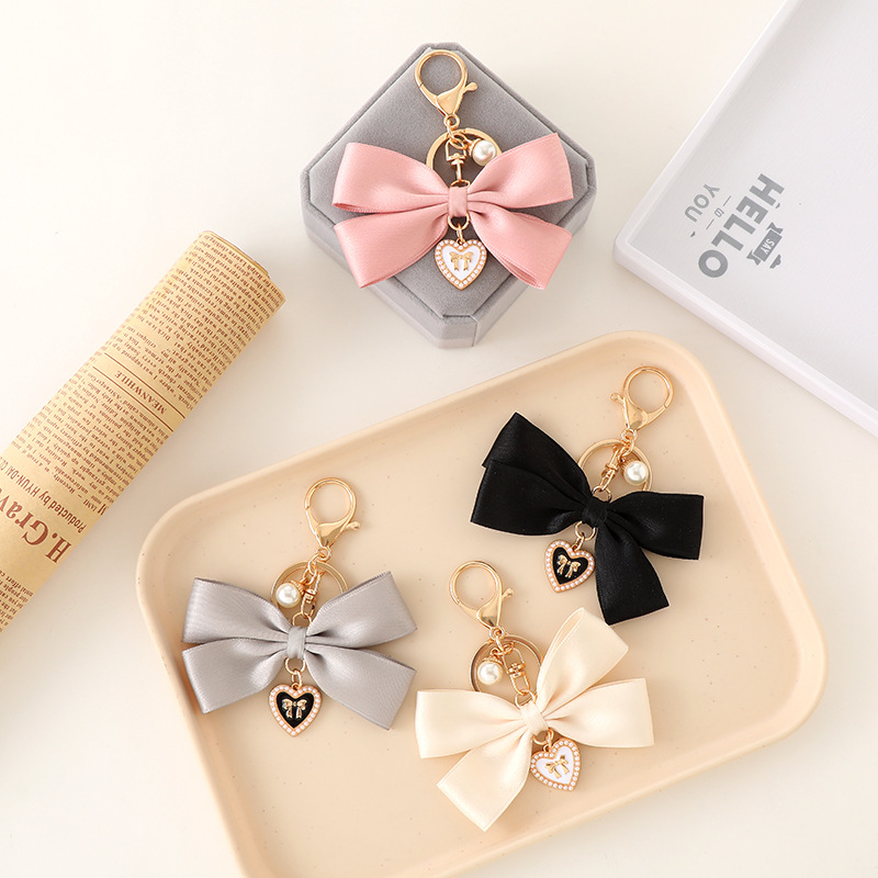 Fabric Ribbon Bow Pendant Styl - Women'S Ysl Fashion ulasan dan harga