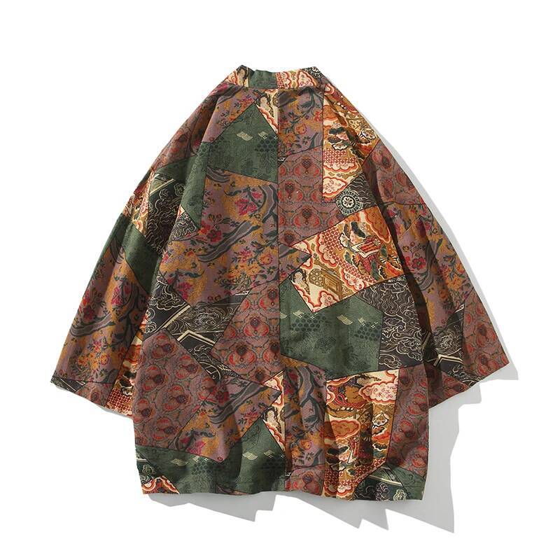 Ethnic Style Print Yukata Men  - Women'S Fashion Kimono ulasan dan harga