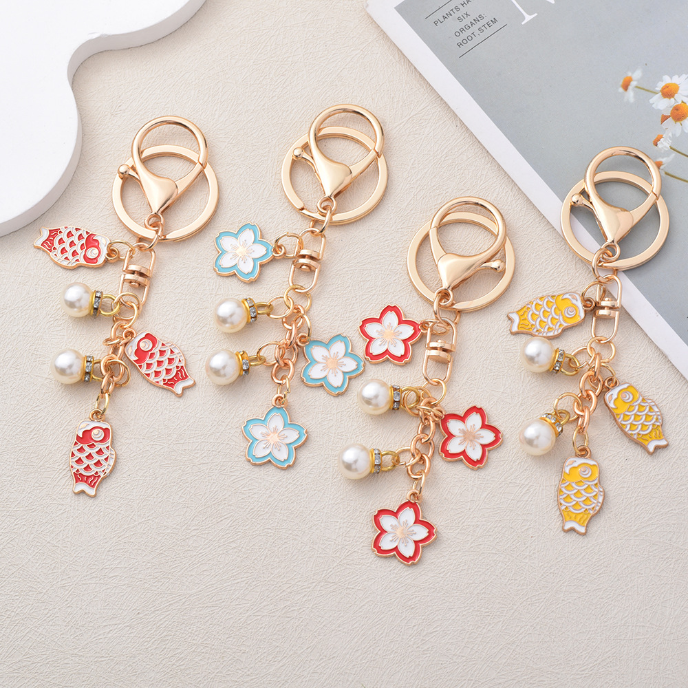 Pearl Keychain Charm Cute Chic - Women'S Ysl Fashion ulasan dan harga
